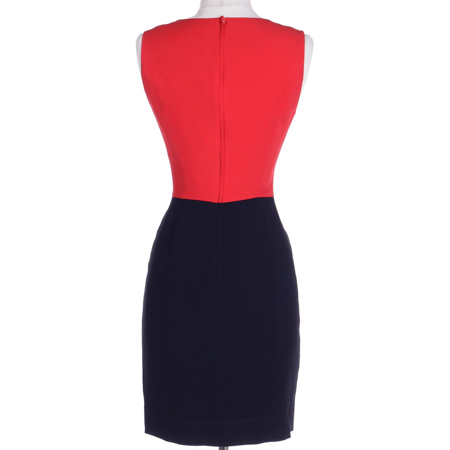 1990s Franco Moschino Red & Black Dress With Dove of Peace For Sale 2