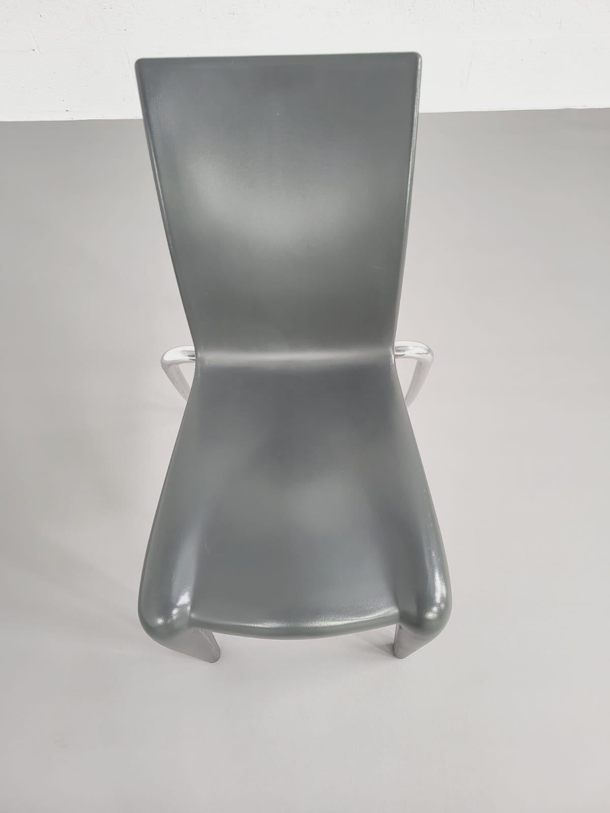 1990s French Design Set of 6 Louis XX Model Chairs by Philippe Starck For Vitra For Sale 8