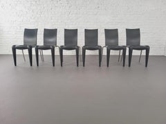 1990s French Design Set of 6 Louis XX Model Chairs by Philippe Starck For Vitra