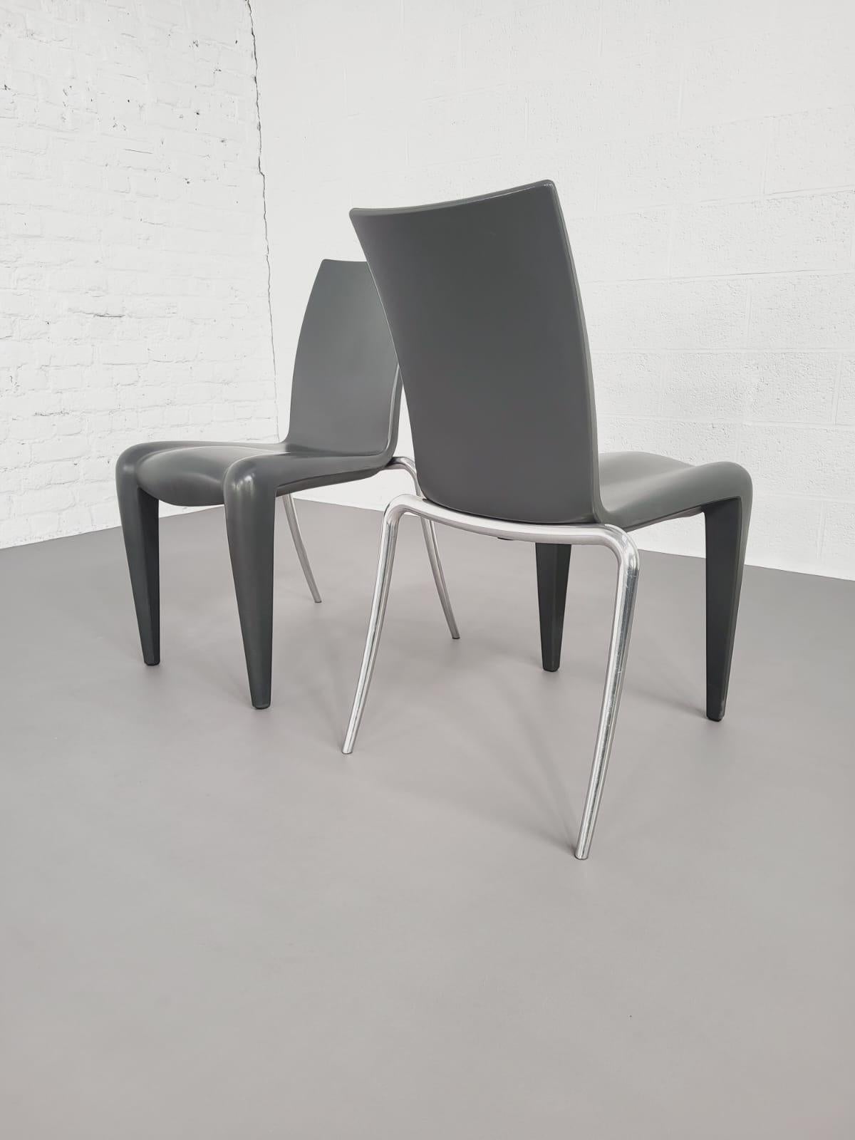 1990s French Design Set of 6 Louis XX Model Chairs by Philippe Starck For Vitra For Sale 3