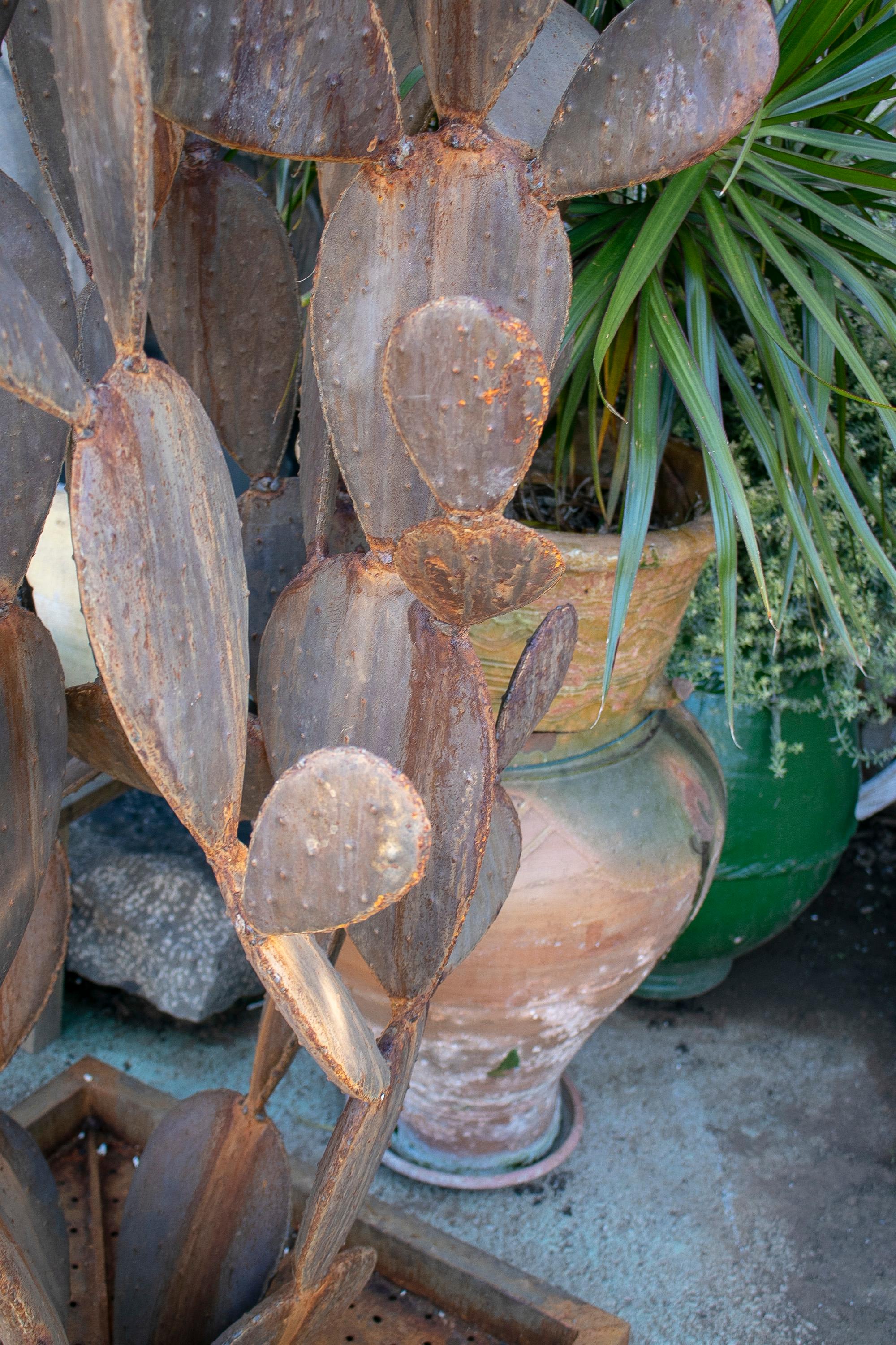 1990s French Iron Cactus Sculpture For Sale 9