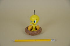 1990s French Vintage Warner Bros Tweety in His Nest Statue by Demons&Merveilles