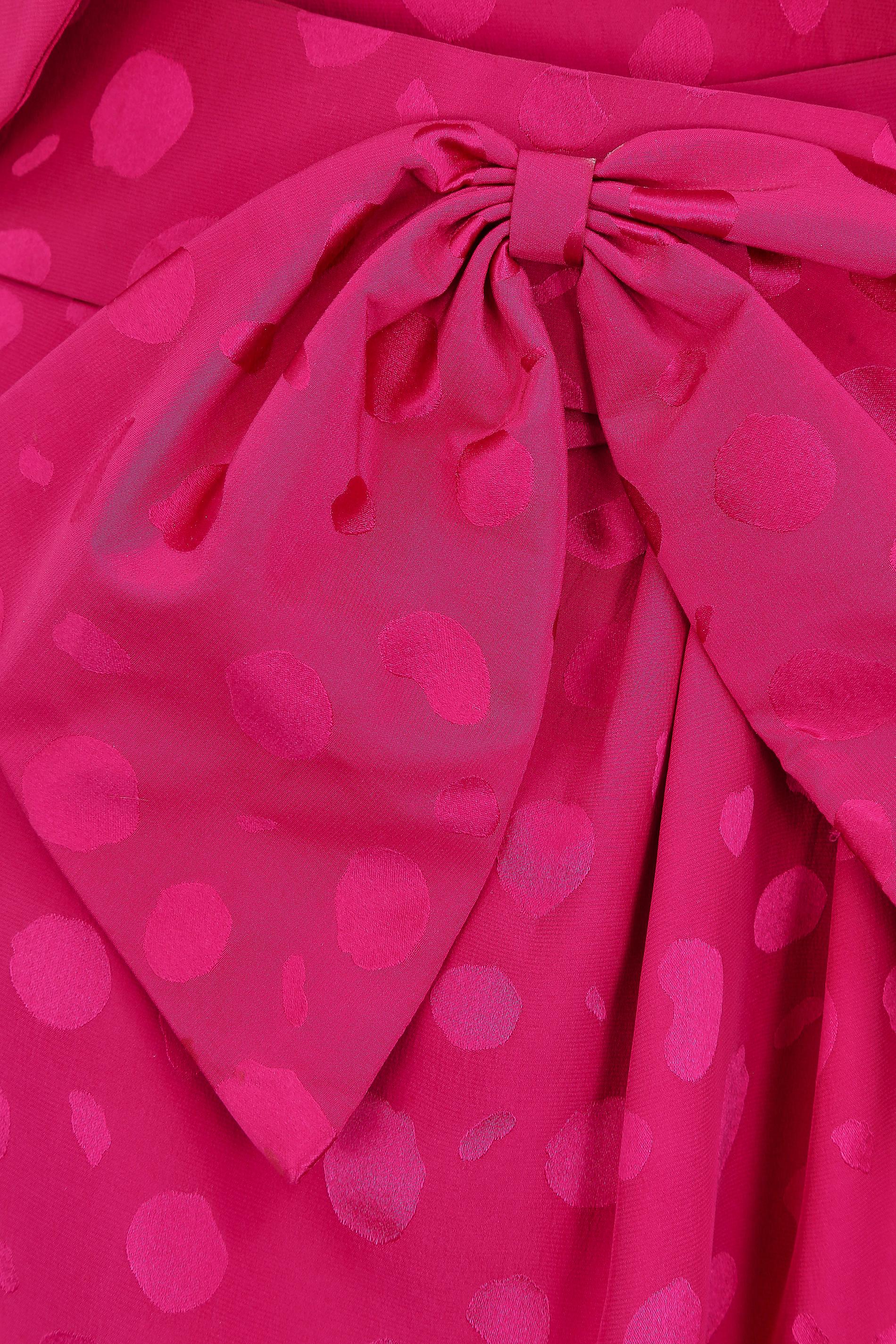 1990s Gail Hoppen Pink Dress Suit with Belt For Sale 2