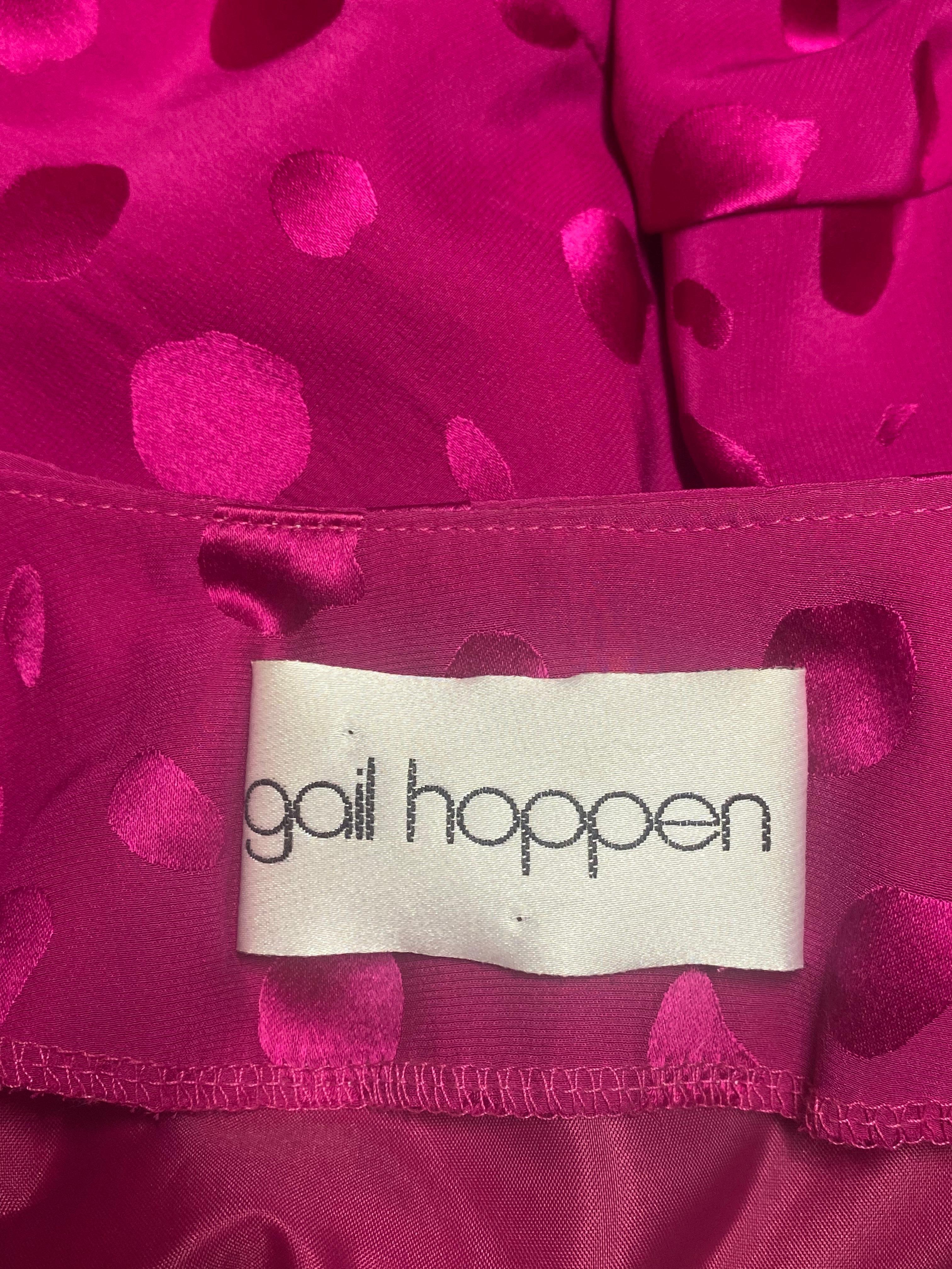 1990s Gail Hoppen Pink Dress Suit with Belt For Sale 3