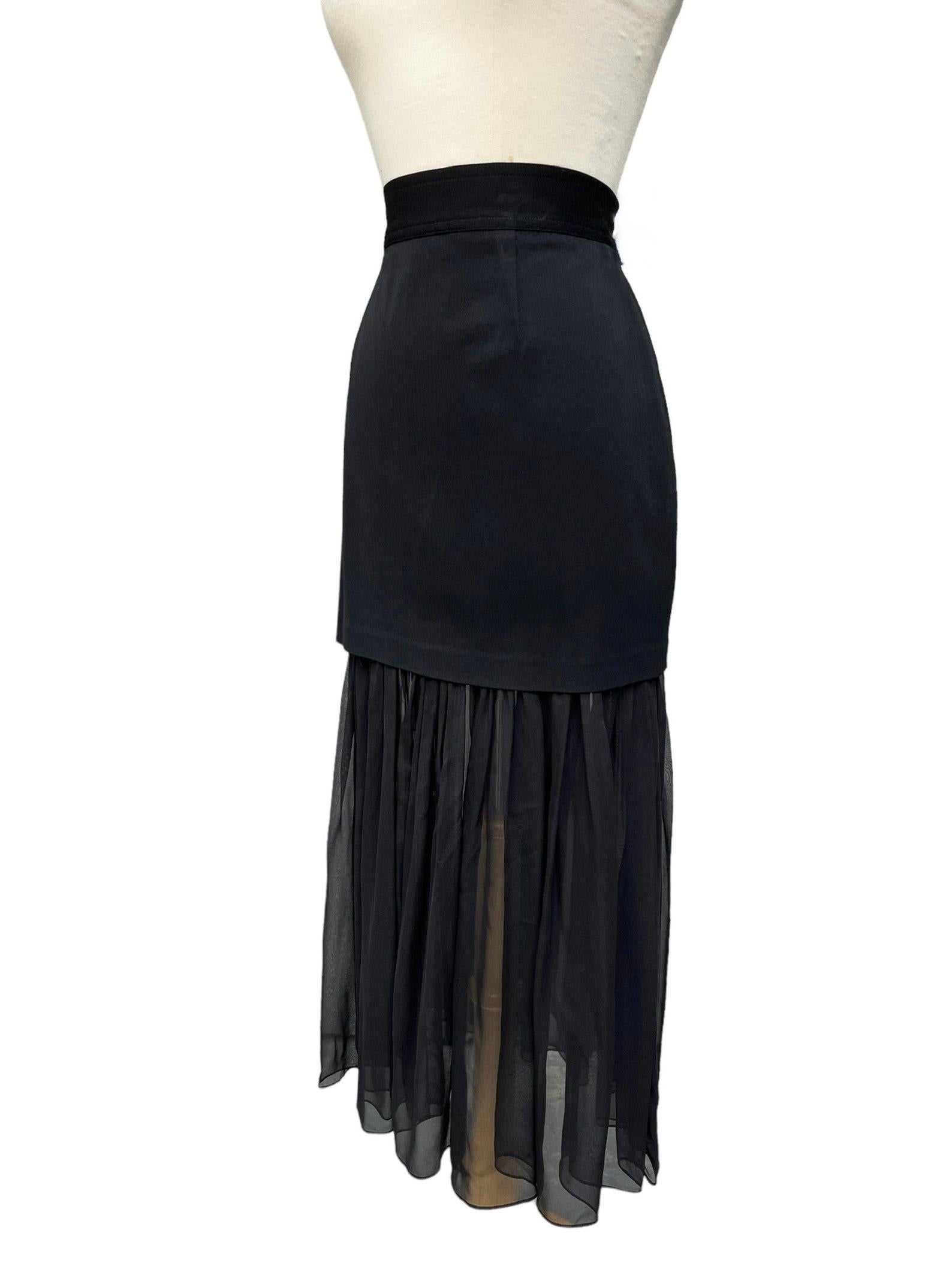 Women's 1990s Gemma Kahng black skirt For Sale