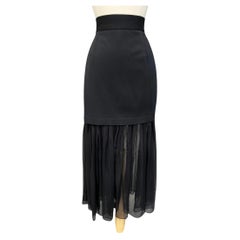 Vintage 1990s Gemma Kahng black skirt