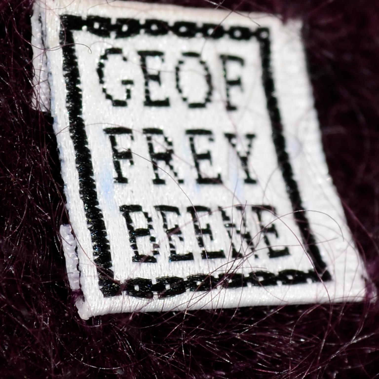 1990s Geoffrey Beene Vintage Burgundy Alpaca Coat W Matching Strapless Dress For Sale 9