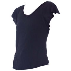 1990s GHOST Grey Bias Cut Rayon Top