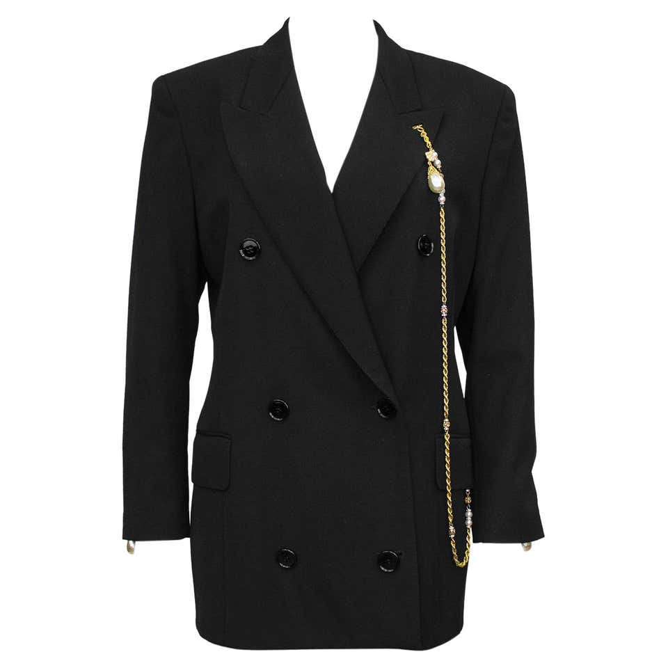 1960s Christian Dior Original Black Broadtail Cropped Jacket For Sale ...