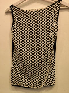 1990s Gianfranco Ferrè black multicoloured top size M