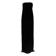 1990s Gianfranco Ferré Black Velvet Dress