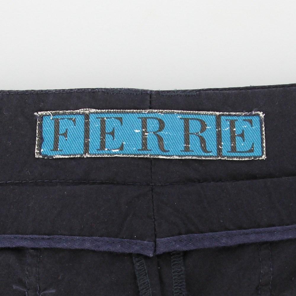 1990s Gianfranco Ferré dark blue cotton trousers 5
