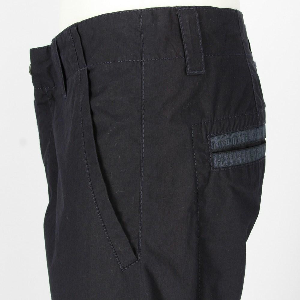 1990s Gianfranco Ferré dark blue cotton trousers 1