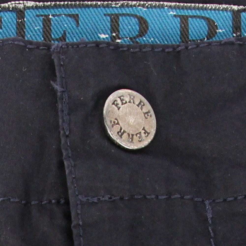 1990s Gianfranco Ferré dark blue cotton trousers 4