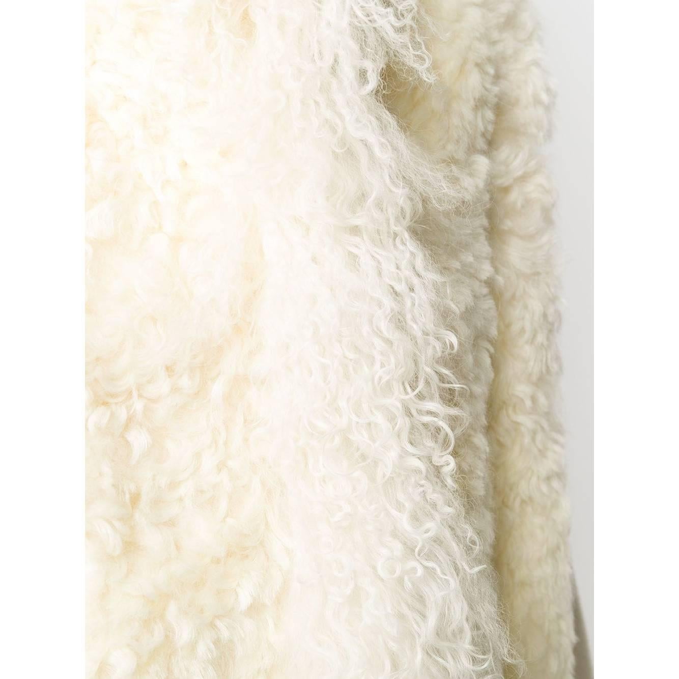 White 1990s Gianfranco Ferré Fur Coat