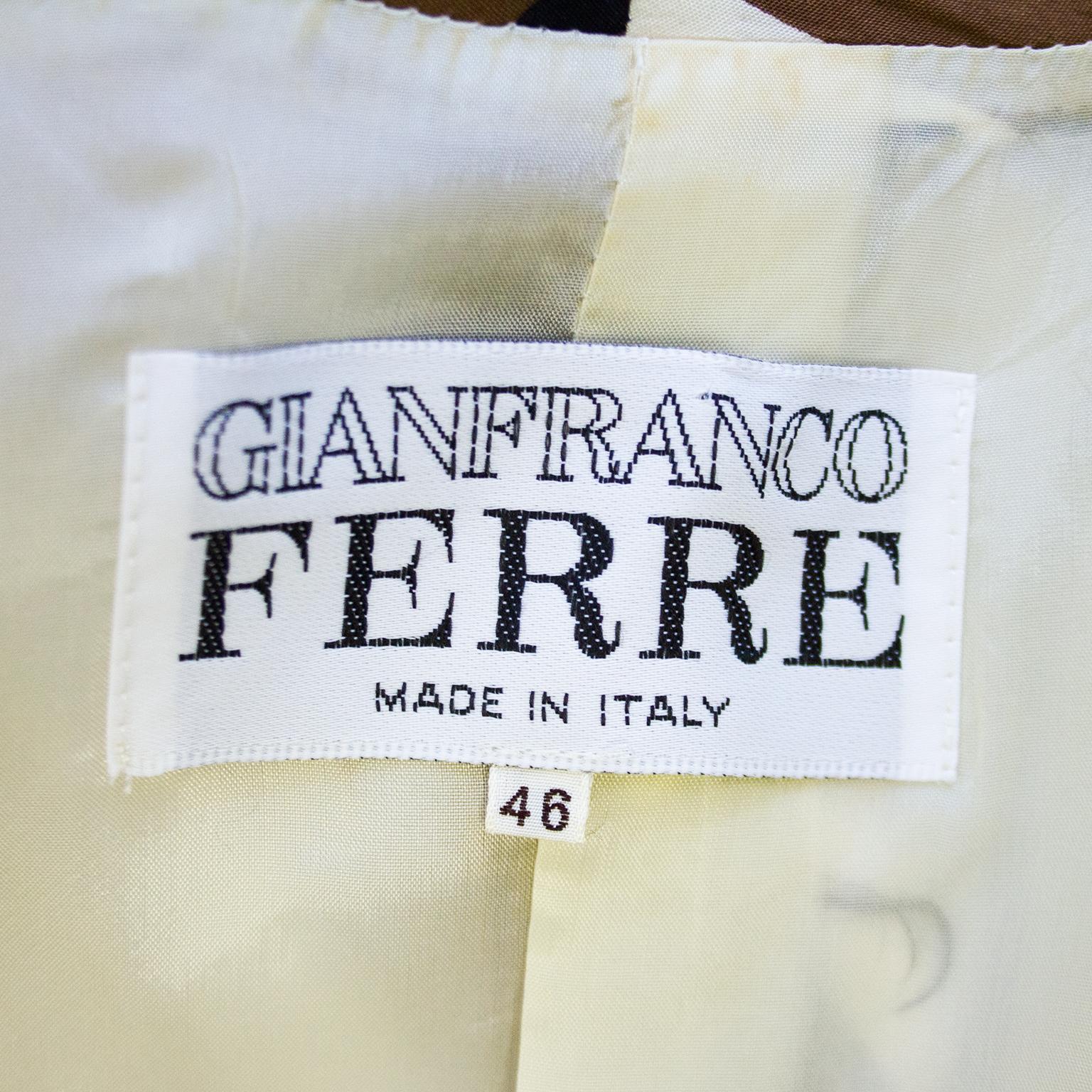 Women's 1990s Gianfranco Ferre Graphic Blazer  For Sale
