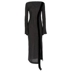 1990s Gianfranco Ferré Grey Dress