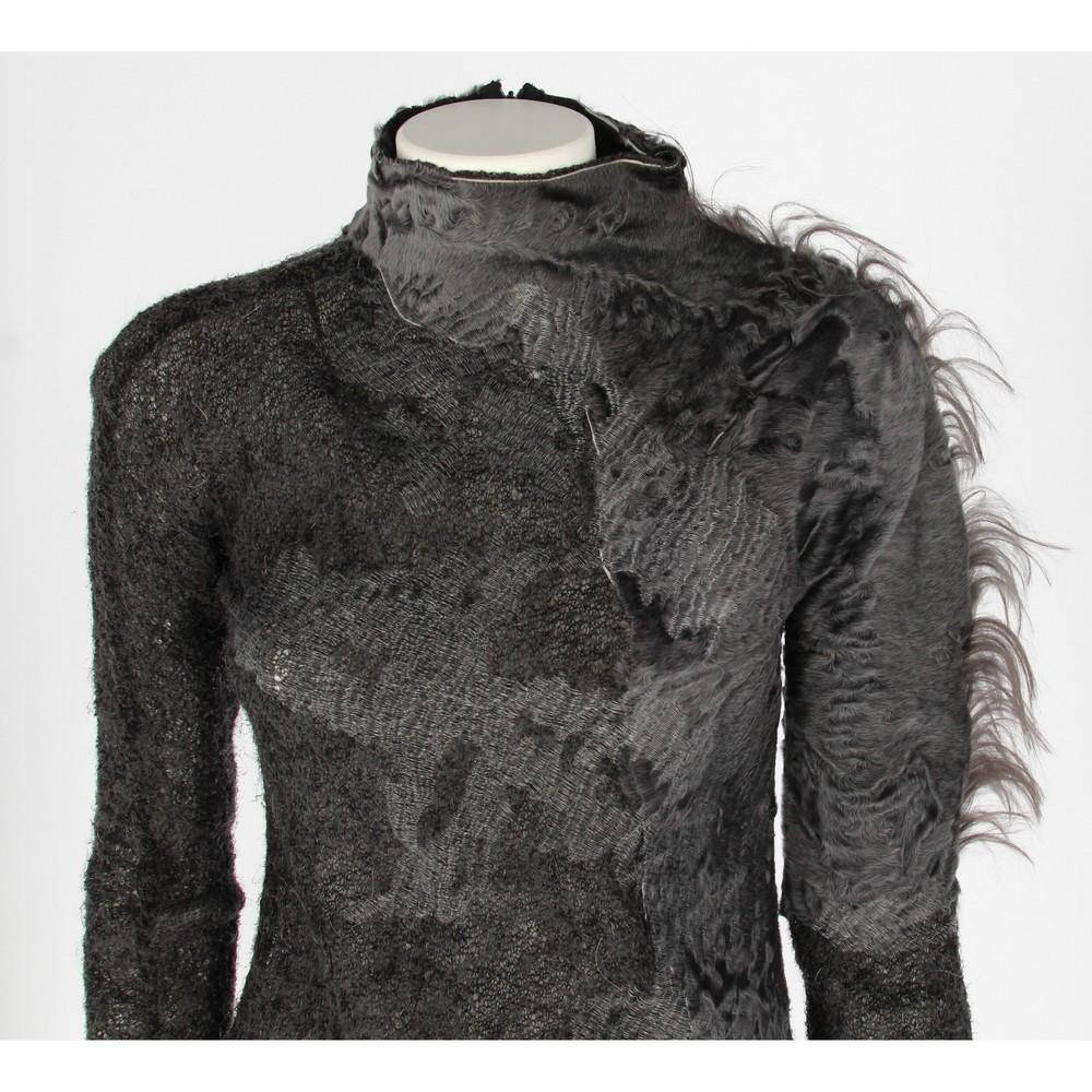 Women's 1990s Gianfranco Ferré Grey Furry Dress