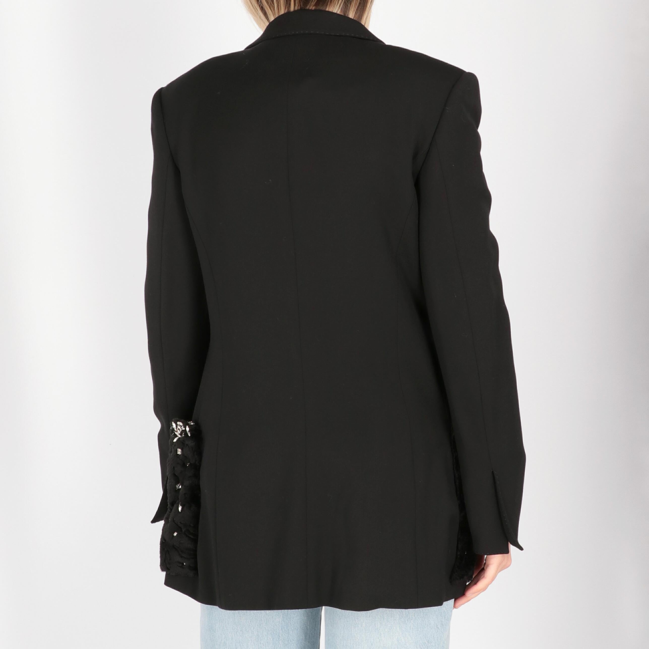 Women's 1990s Gianfranco Ferrè Lapin Pocket Blazer For Sale