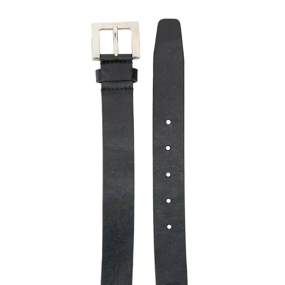 Black 1990s Gianfranco Ferré Leather Belt