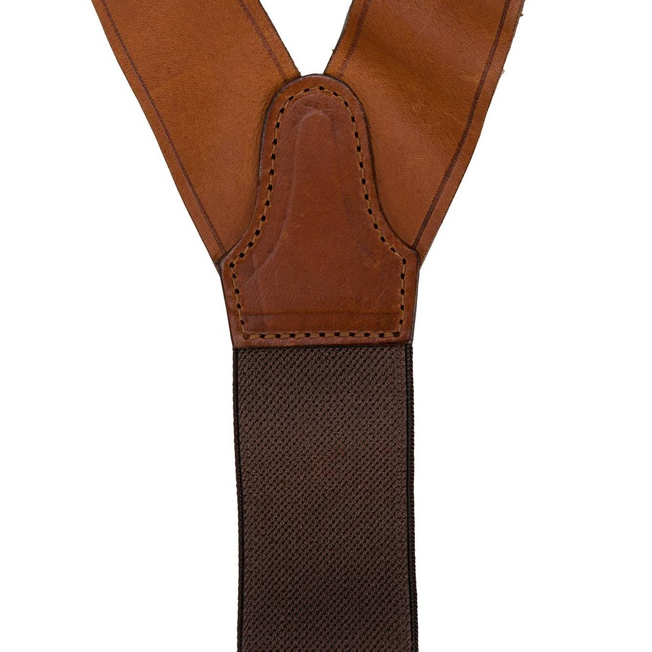 Brown 1990s Gianfranco Ferré Leather Braces
