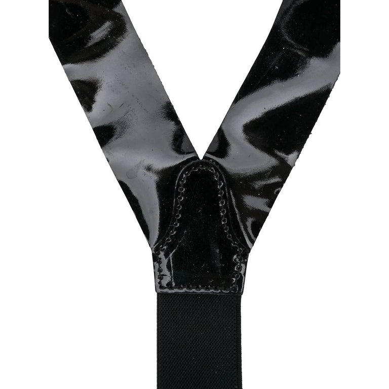 1990s Gianfranco Ferré Patent Leather Braces at 1stDibs