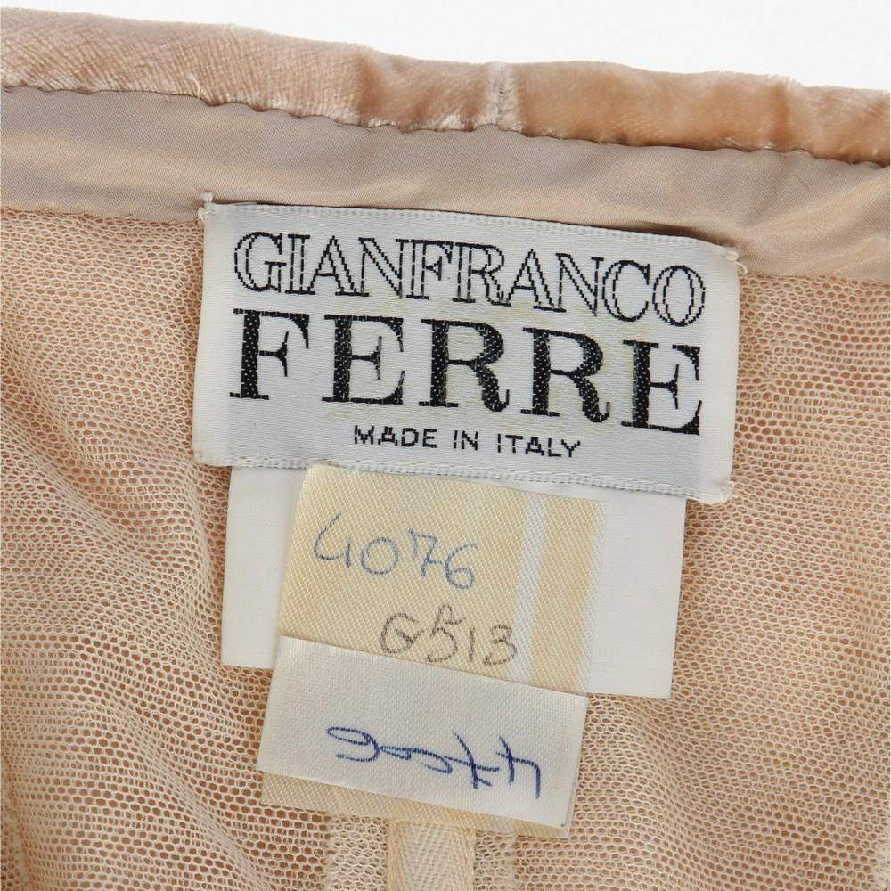 1990s Gianfranco Ferré Pink Velvet Dress 1