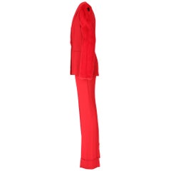 1990s Gianfranco Ferrè Red Mink Suit