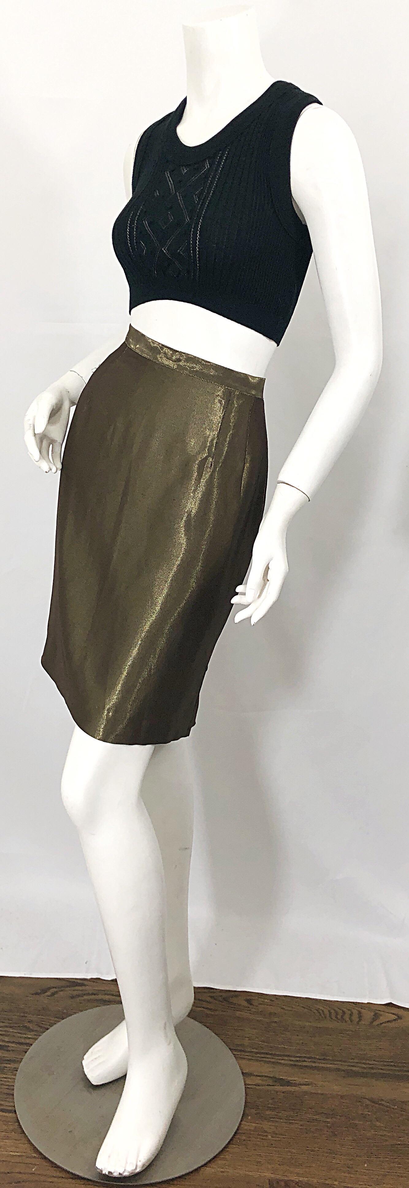 bronze skirt