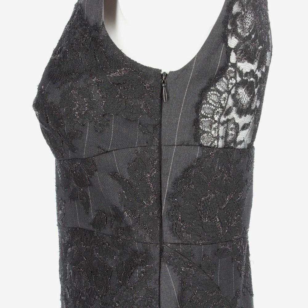 1990s Gianfranco Ferrè sleeveless grey pinstripe cotton dress 1