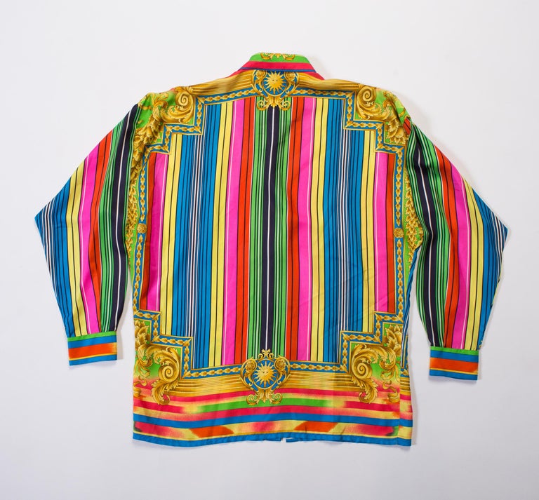 men's baroque print shirt