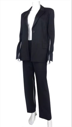 1990's Gianni Versace black pants suit Medium size