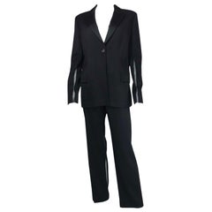 Vintage 1990's Gianni Versace black pants suit Medium size