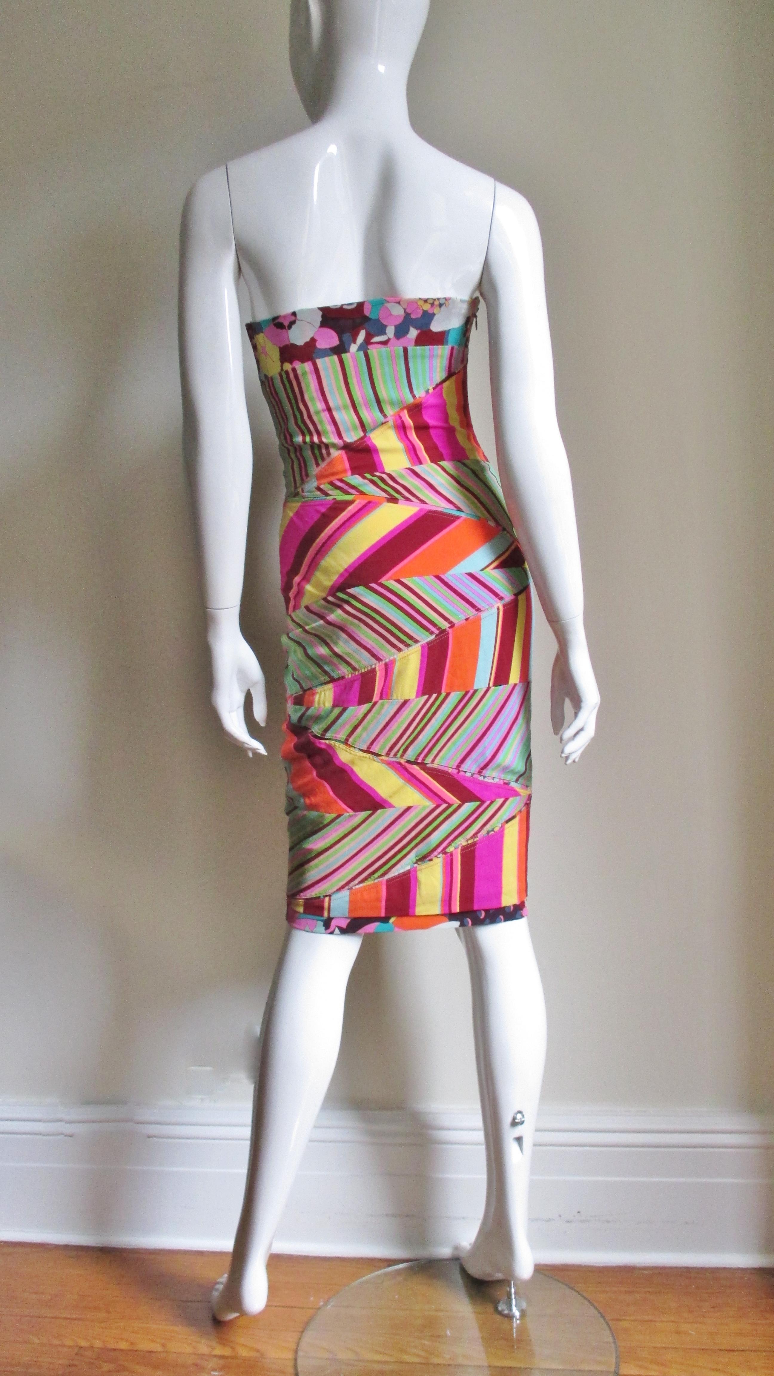 1990s Gianni Versace Bustier Dress 8