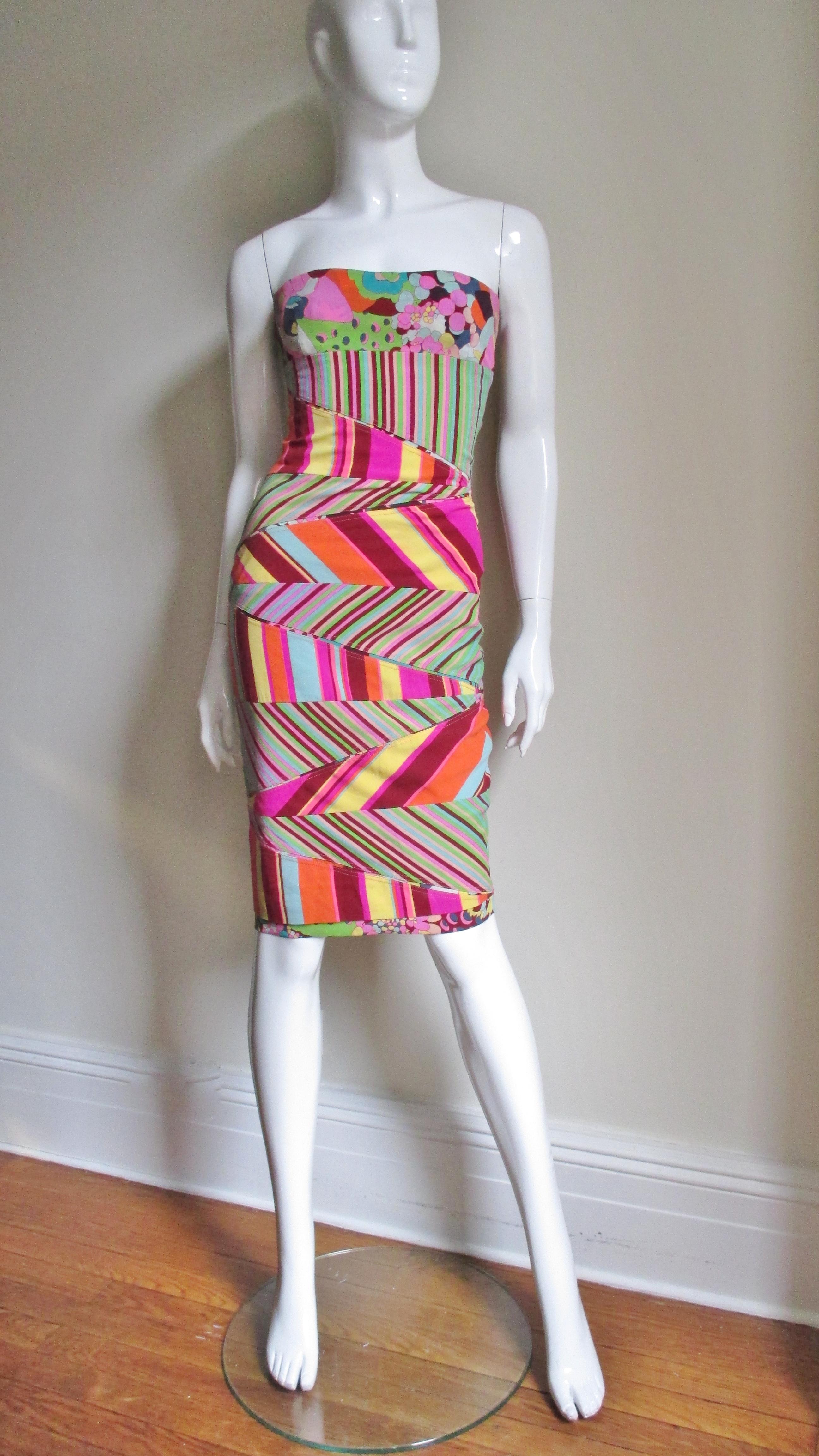 1990s Gianni Versace Bustier Dress 4