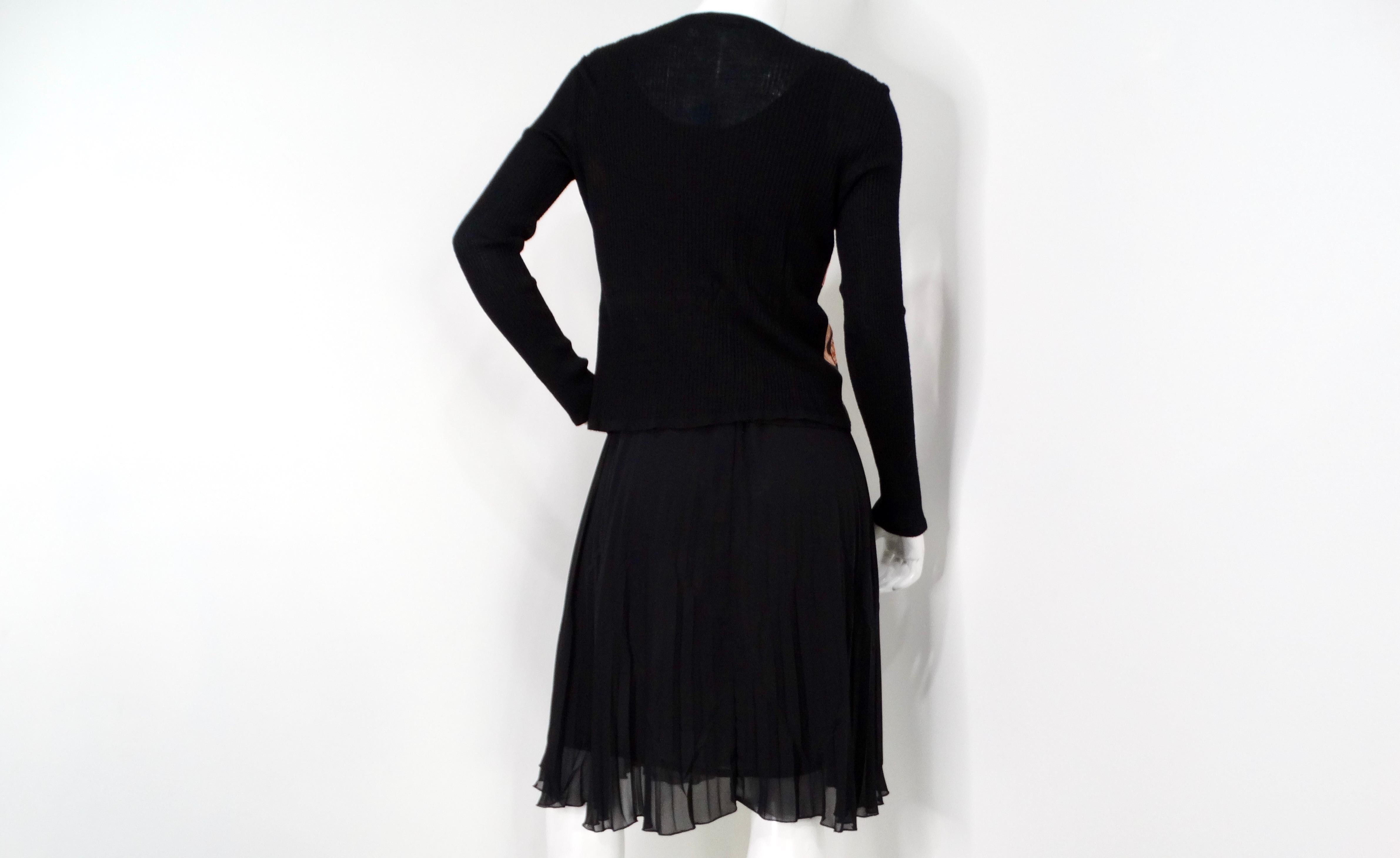 1990s Gianni Versace Couture 3-Piece Skirt, Top & Cardigan Set For Sale 4