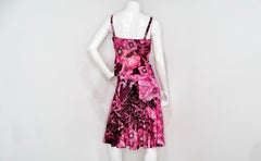 1990s Gianni Versace Couture Floral Print Top & Skirt Set