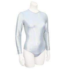 1990s Gianni Versace Couture Metallic Bodysuit