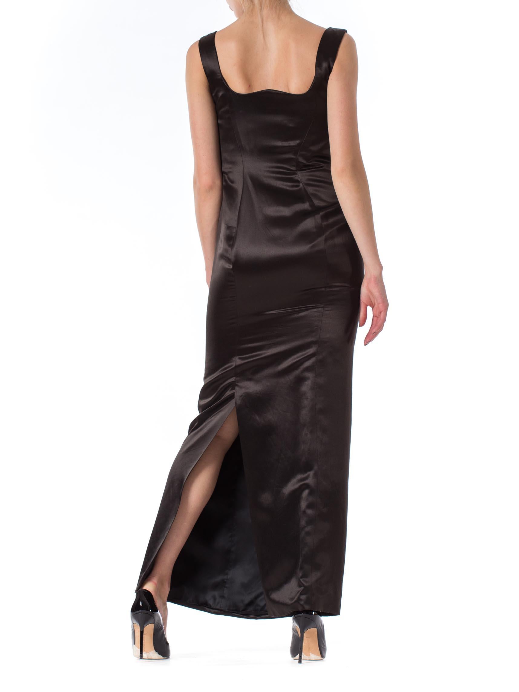 1990s Gianni Versace Couture Satin Gown In Good Condition For Sale In New York, NY