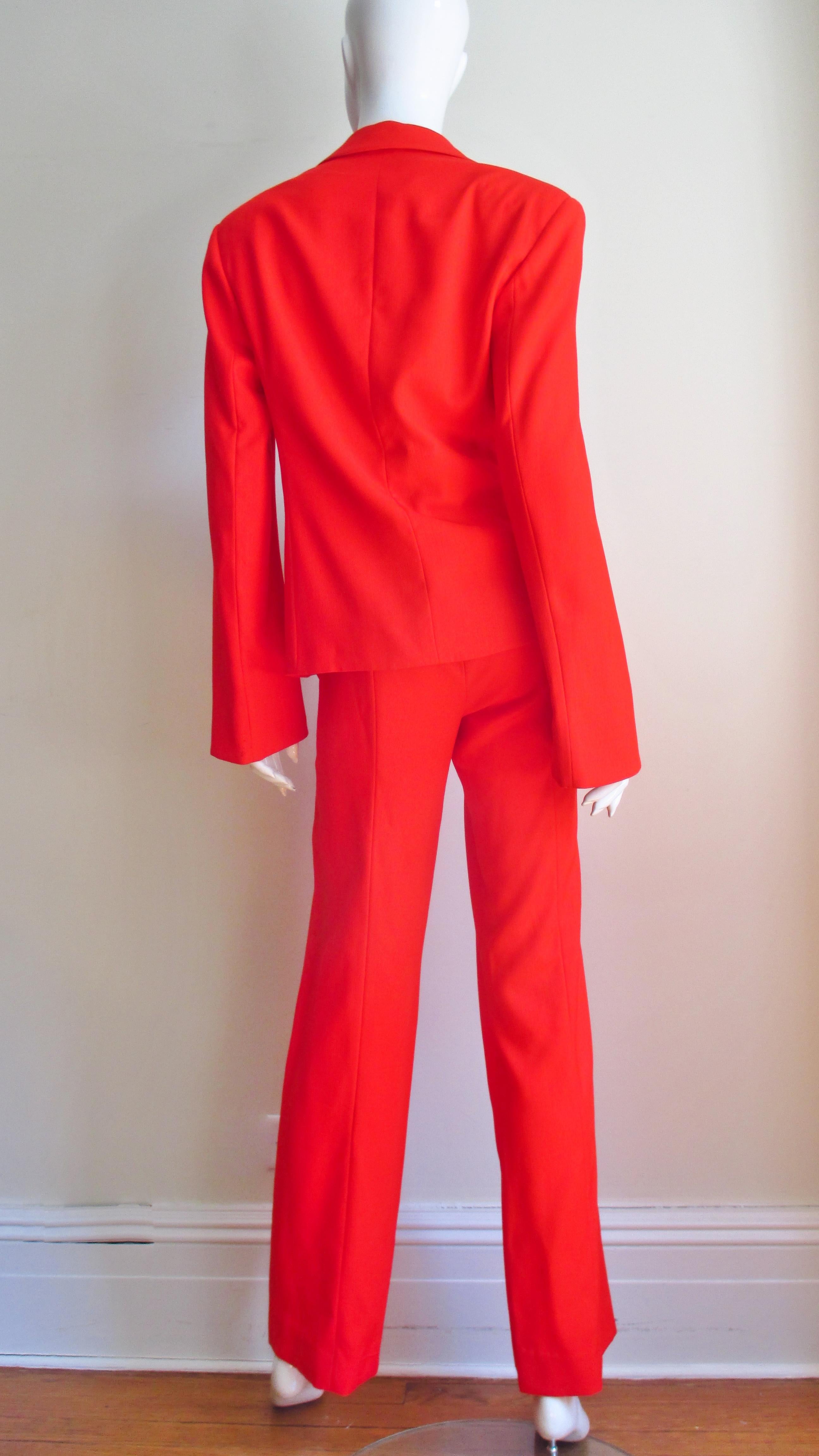 Women's Gianni Versace Couture New Pantsuit with Cut outs S/S 1998 For Sale