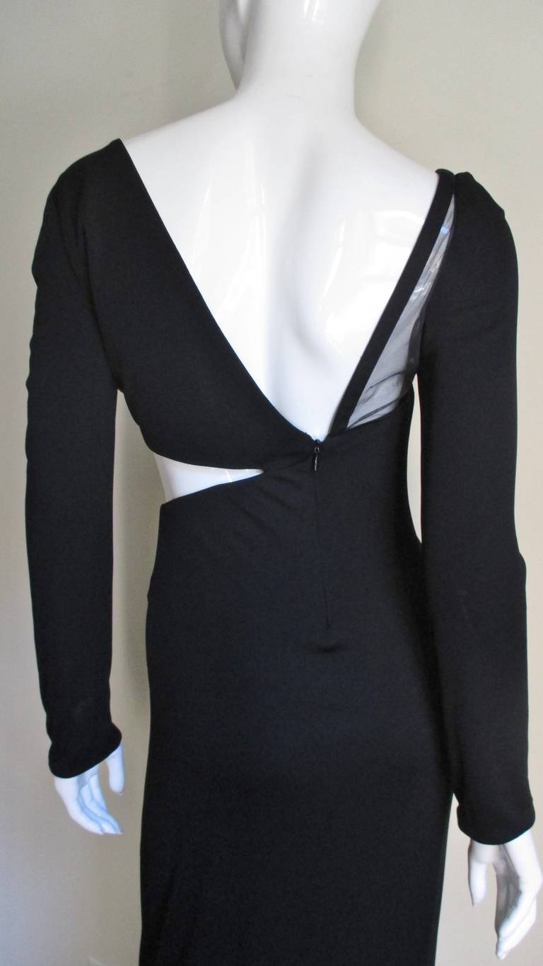Gianni Versace Cut out Gown 1990s For Sale 1