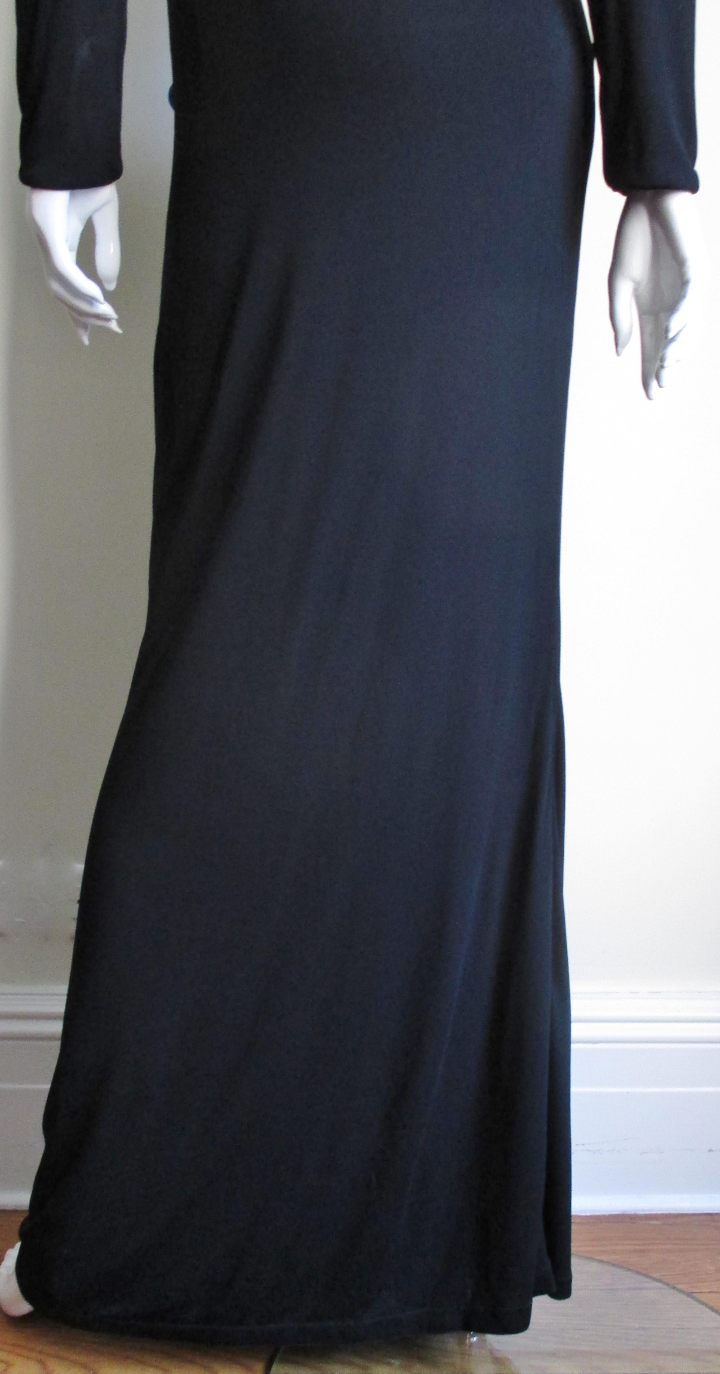 Gianni Versace Cut out Gown 1990s For Sale 3