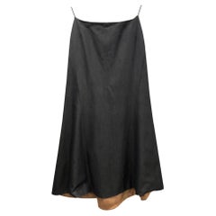 1990s Gianni Versace Denim Fishtail Maxi Skirt