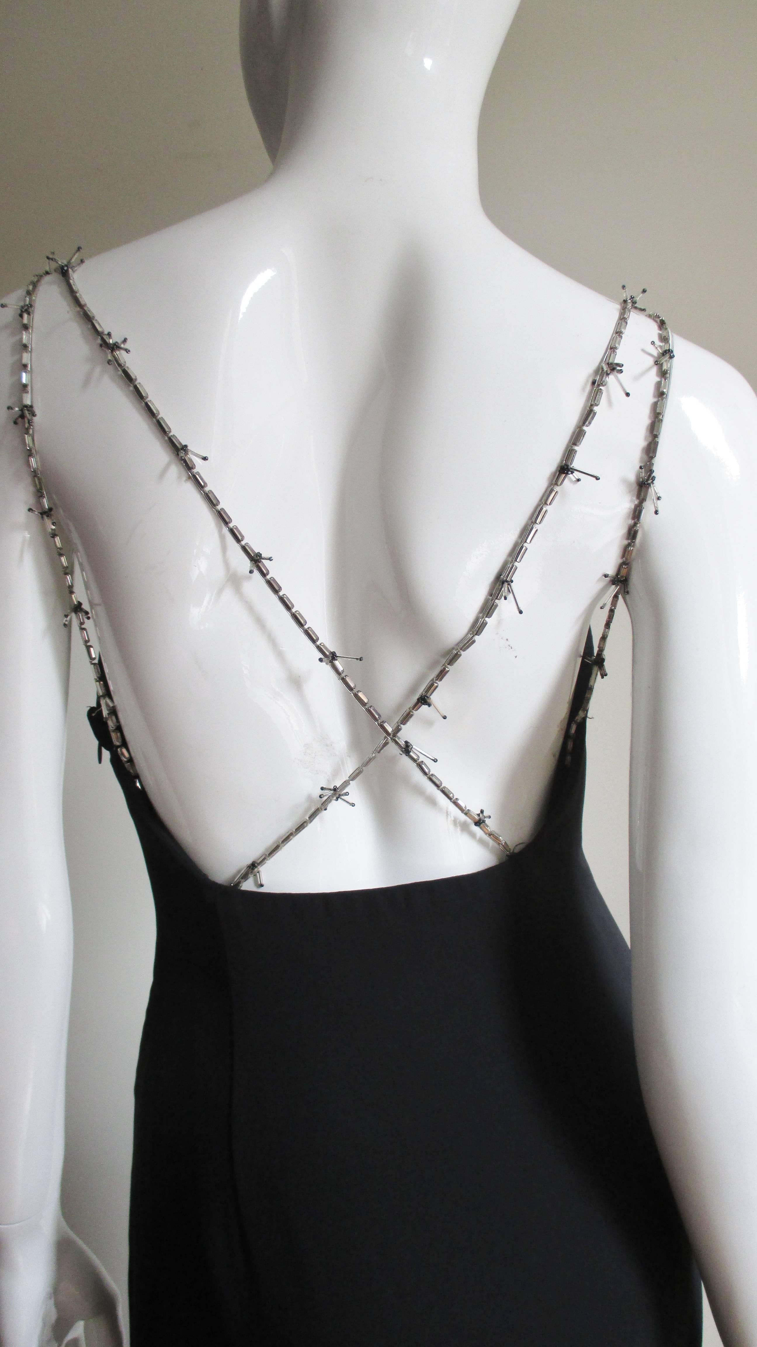 Gianni Versace - Robe avec bretelles perlées  en vente 3