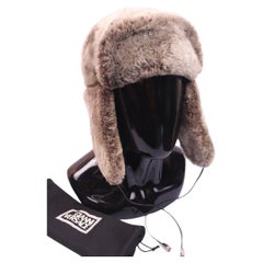 1990s Gianni Versace fur hat with earflaps