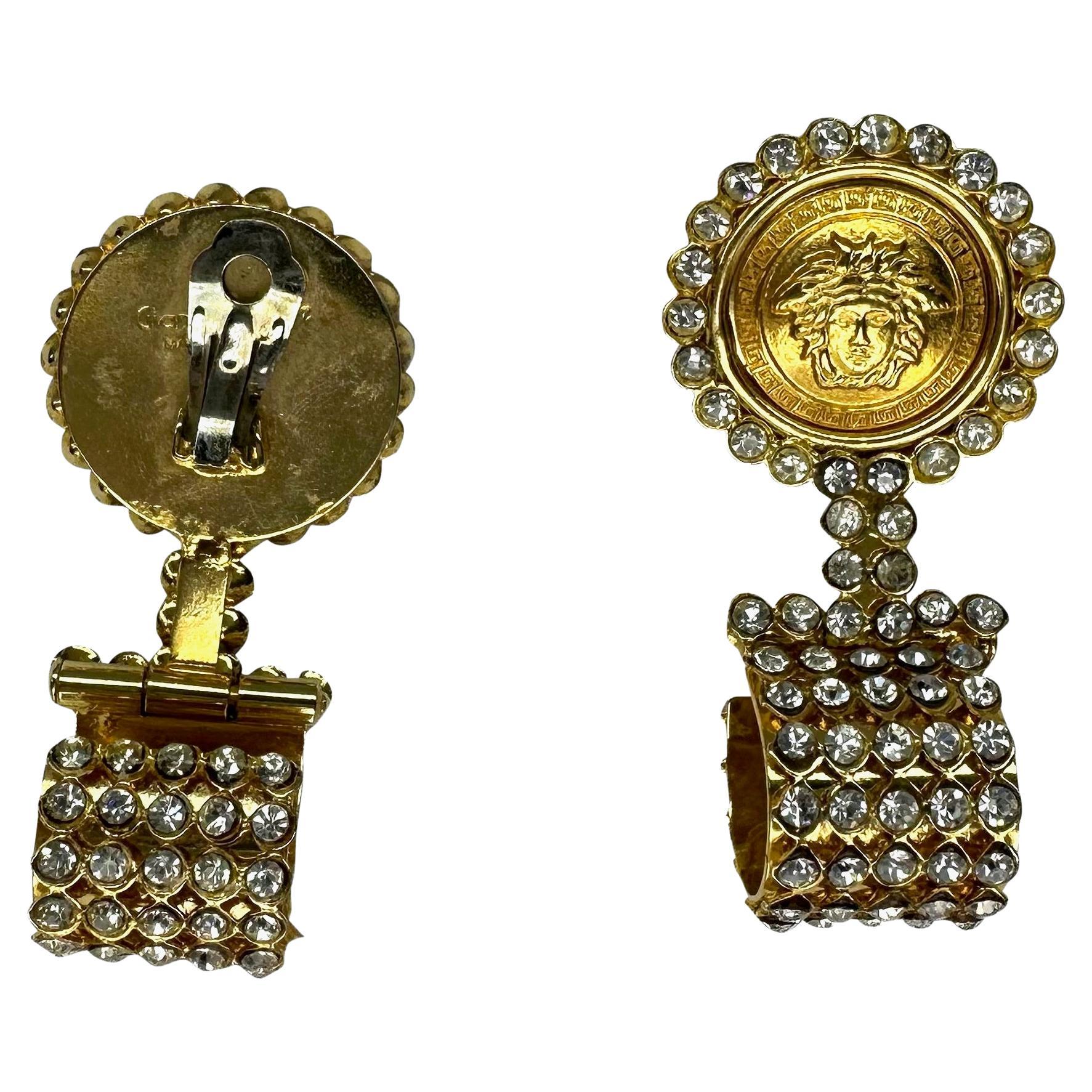 versace vintage earrings