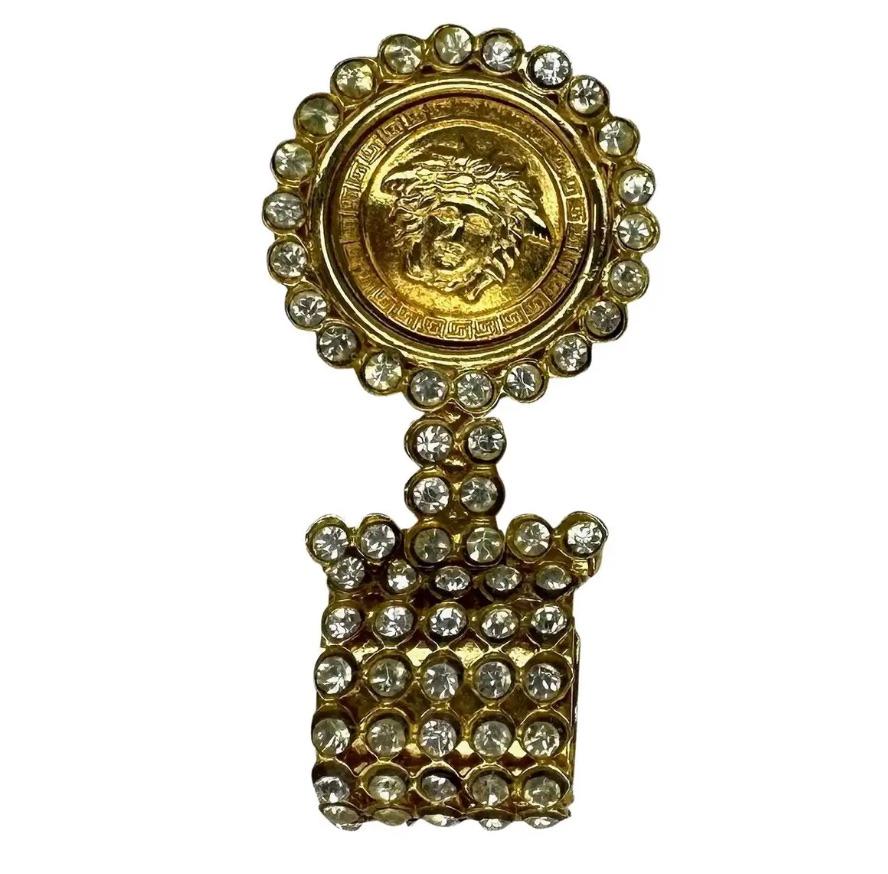 versace clip on earrings