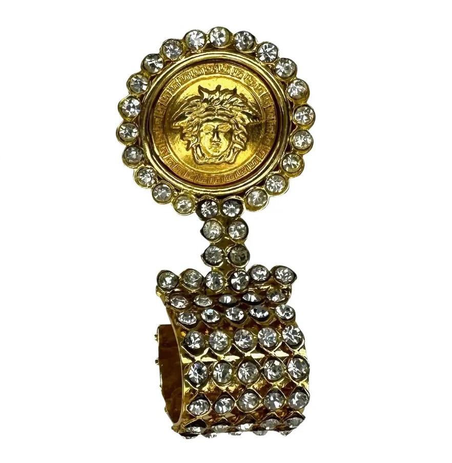 versace gold earring