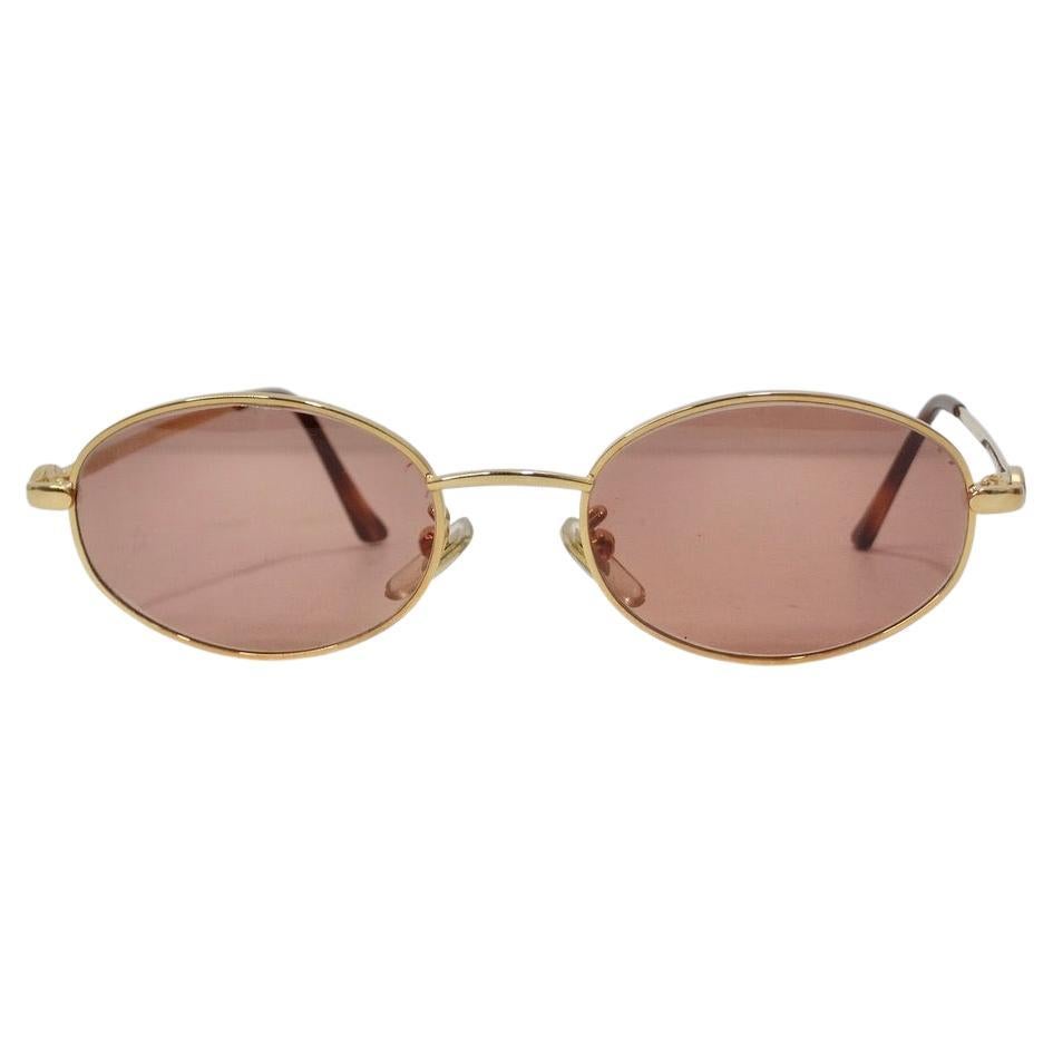 1990 Lunettes de soleil Gianni Versace or