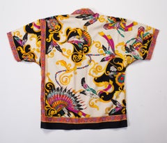 1990S  GIANNI VERSACE Jeans Men's Cotton South Beach Stories Native American Pr